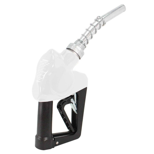 Husky 159416N-06 X 3/4" White Unleaded Nozzle with Three Notch Hold Open Clip & Mate Guard and Polymer Handle Cover